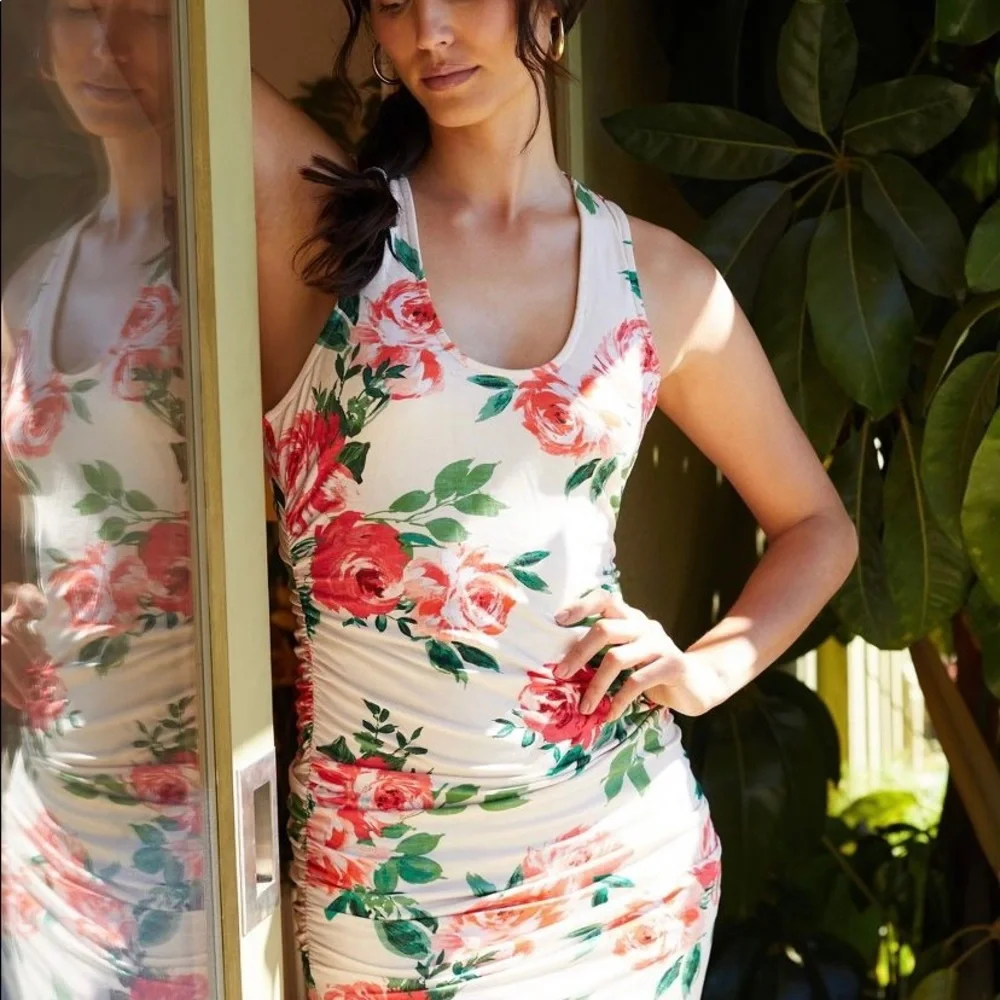 ANTHROPOLOGIE NWT EUREKA FLORAL SUMMER DRESS XL - Picture 4 of 6